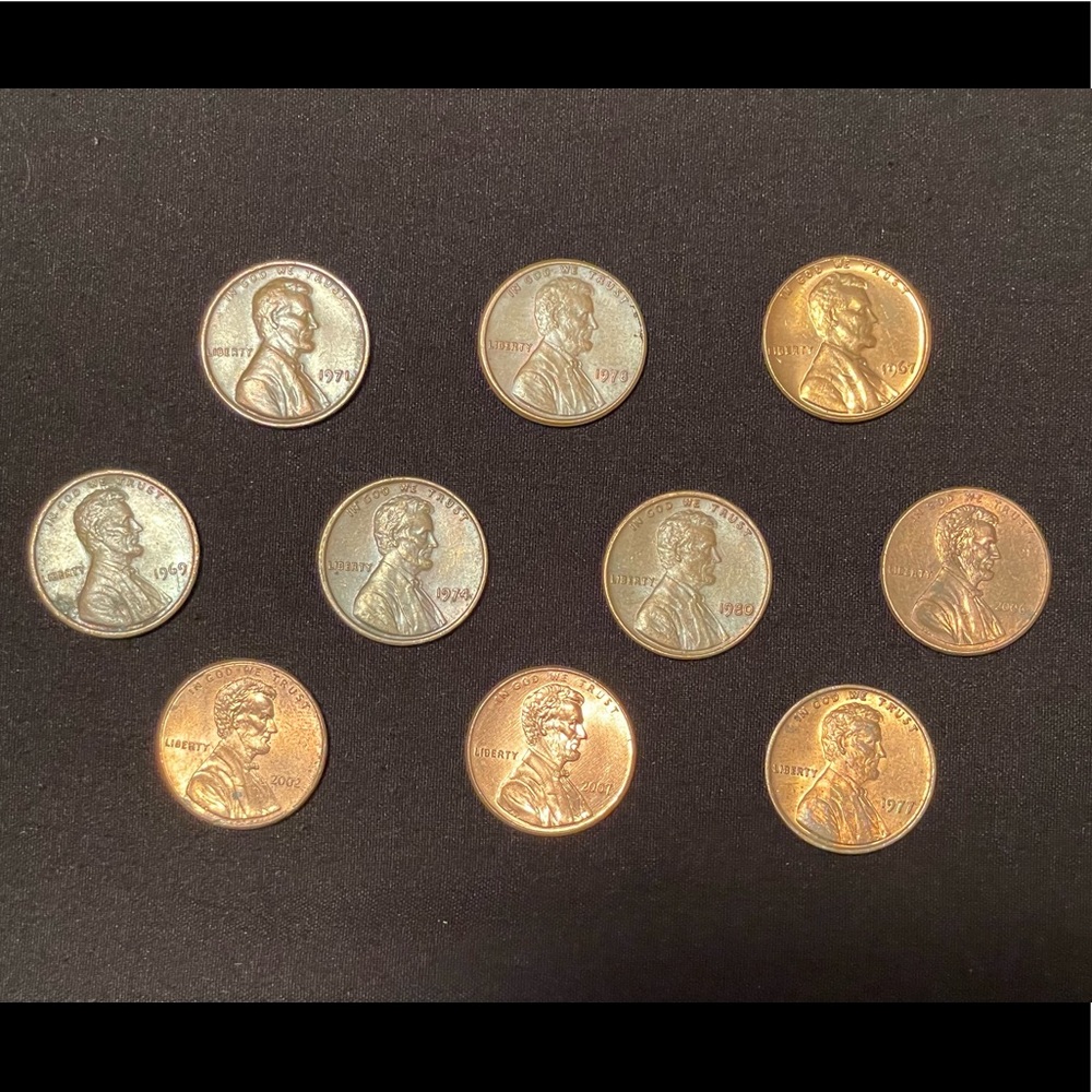 Rare no mint Pennies